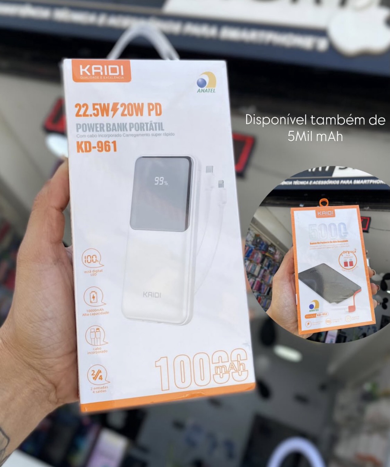 Power bank branco